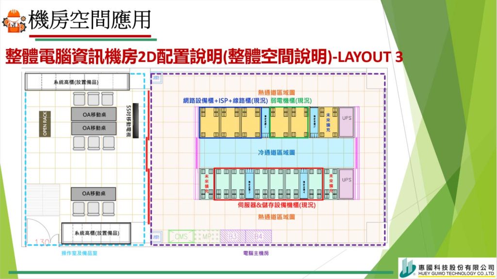消費性電子產品製造業機房新建開箱 - 惠國科技股份有限公司
